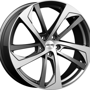 4 LLANTAS GMP KATANA EN 18 PULGADAS CON ACABADO ANTHRACITE DIAMOND