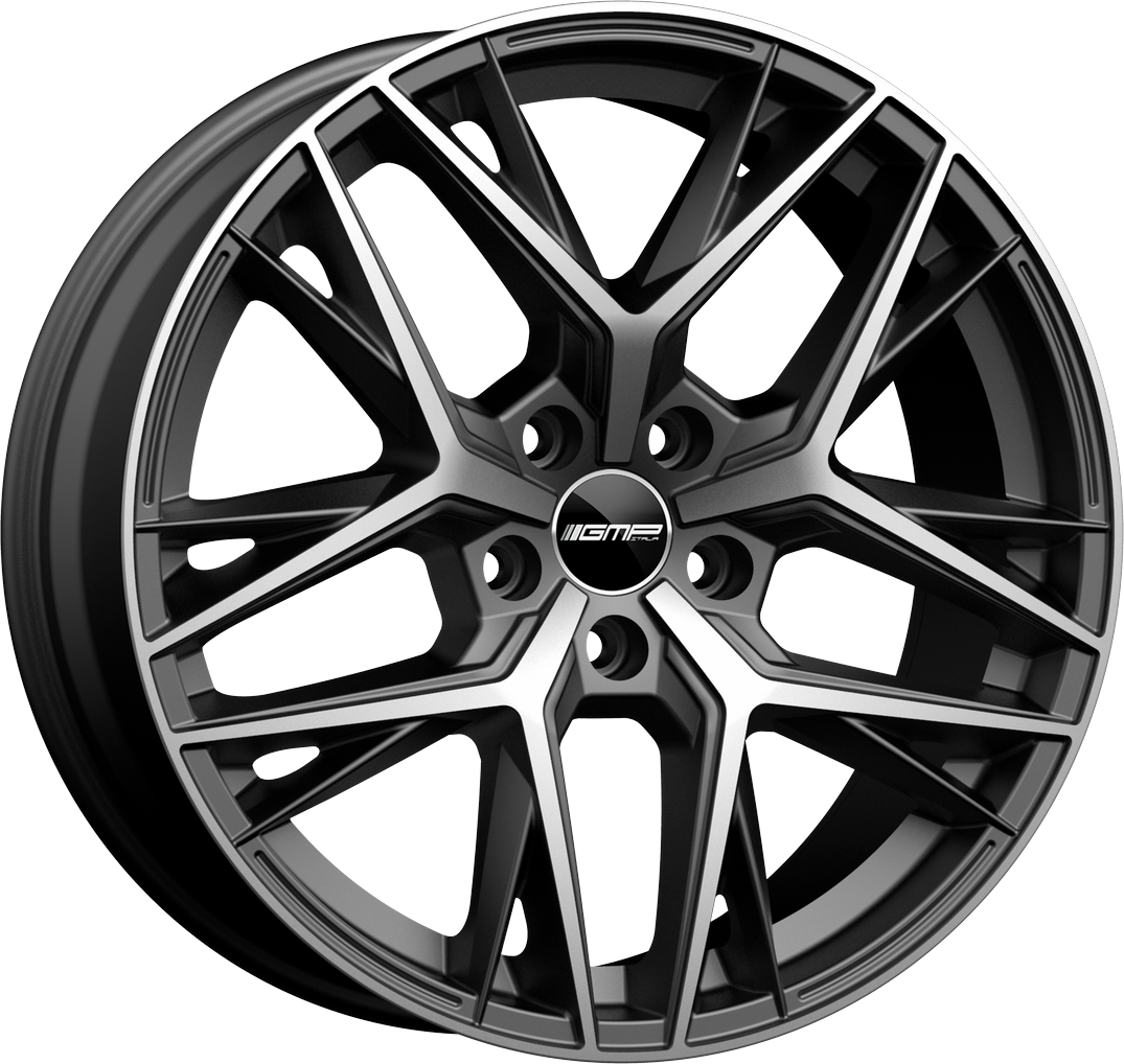 4 LLANTAS GMP LUNICA EN 20 PULGADAS CON ACABADO MATT ANTHRACITE DIAMOND