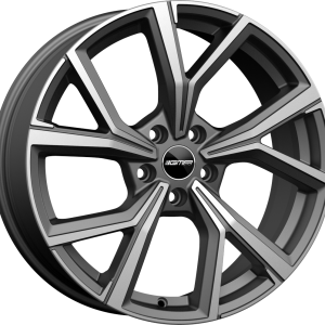 4 LLANTAS GMP MENTOR EN 17 PULGADAS CON ACABADO MATT ANTHRACITE DIAMOND