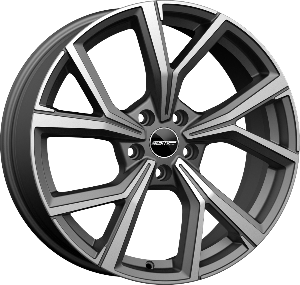 4 LLANTAS GMP MENTOR EN 17 PULGADAS CON ACABADO MATT ANTHRACITE DIAMOND