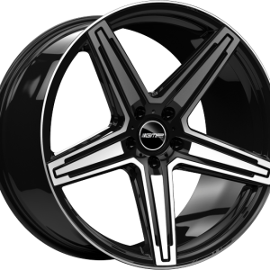 4 LLANTAS GMP MK1 EN 20 PULGADAS CON ACABADO BLACK DIAMOND