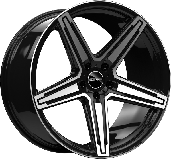 4 LLANTAS GMP MK1 EN 20 PULGADAS CON ACABADO BLACK DIAMOND