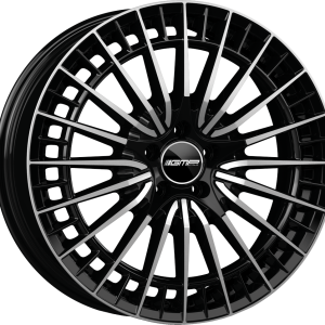 4 LLANTAS GMP QSTAR EN 18 PULGADAS CON ACABADO BLACK DIAMOND