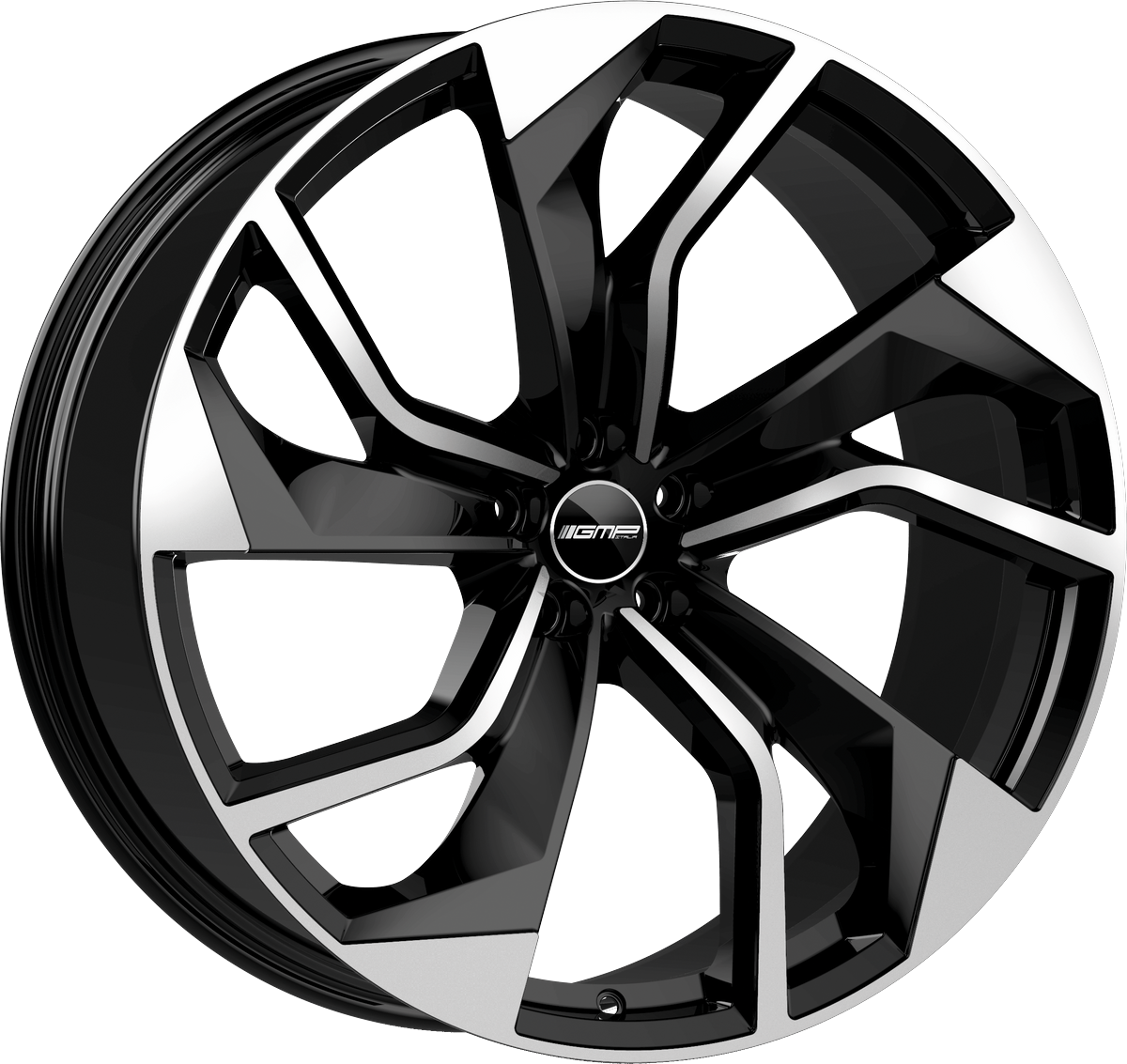 4 LLANTAS GMP REBEL EN 22 PULGADAS CON ACABADO BLACK DIAMOND