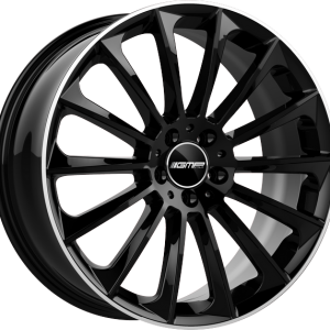 4 LLANTAS GMP STELLAR EN 18 PULGADAS CON ACABADO BLACK DIAMOND LIP