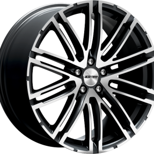 4 LLANTAS GMP TARGA EN 22 PULGADAS CON ACABADO BLACK DIAMOND