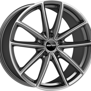 4 LLANTAS GMP TITAN EN 22 PULGADAS CON ACABADO ANTHRACITE DIAMOND