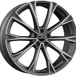 4 LLANTAS GMP TOTALE EN 22 PULGADAS CON ACABADO MATT ANTHRACITE DIAMOND
