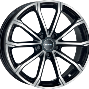 4 LLANTAS MAK DAVINCI EN 16 PULGADAS CON ACABADO BLACK MIRROR