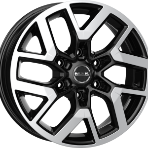 4 LLANTAS MAK GRAVEL EN 18 PULGADAS CON ACABADO BLACK MIRROR