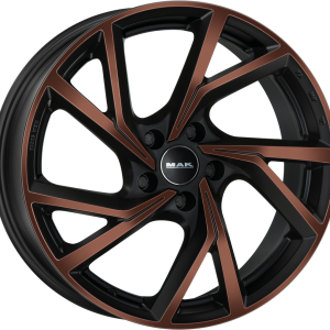 4 LLANTAS MAK KASSEL EN 20 PULGADAS CON ACABADO BLACK & BRONZE