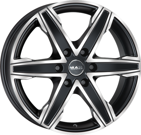 4 LLANTAS MAK KING 6 EN 18 PULGADAS CON ACABADO ICE BLACK