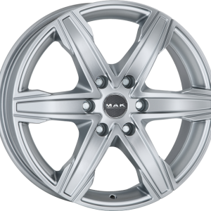 4 LLANTAS MAK KING 6 EN 20 PULGADAS CON ACABADO SILVER