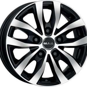 4 LLANTAS MAK LOAD 5 EN 15 PULGADAS CON ACABADO ICE BLACK