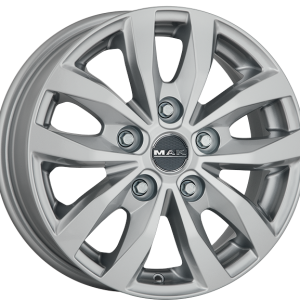 4 LLANTAS MAK LOAD 5 EN 15 PULGADAS CON ACABADO SILVER