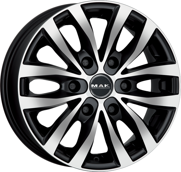 4 LLANTAS MAK LOAD 6 EN 16 PULGADAS CON ACABADO ICE BLACK