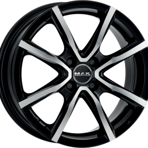 4 LLANTAS MAK MILANO 4 EN 15 PULGADAS CON ACABADO BLACK MIRROR
