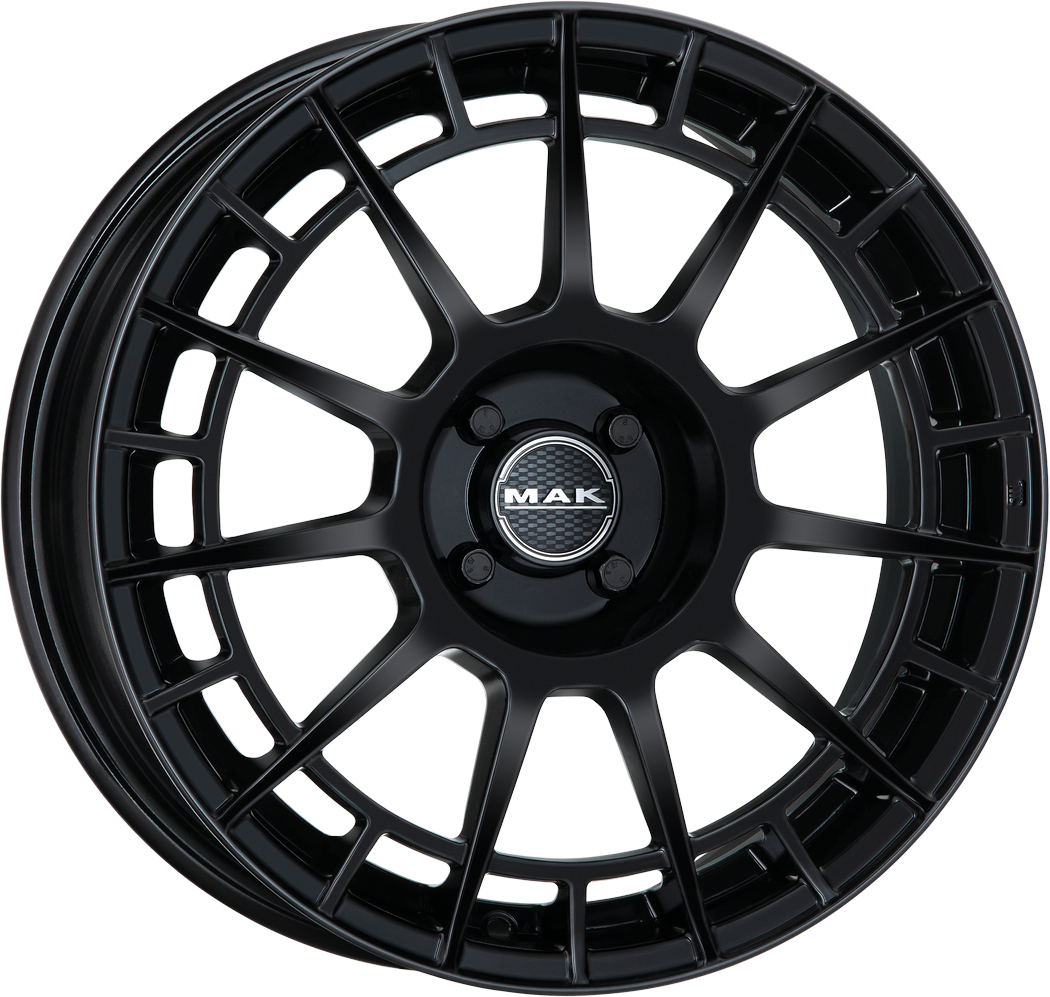 4 LLANTAS MAK NTT EN 17 PULGADAS CON ACABADO GLOSS BLACK