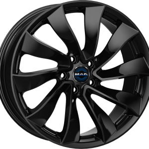 4 LLANTAS MAK SOLAR EN 20 PULGADAS CON ACABADO GLOSS BLACK