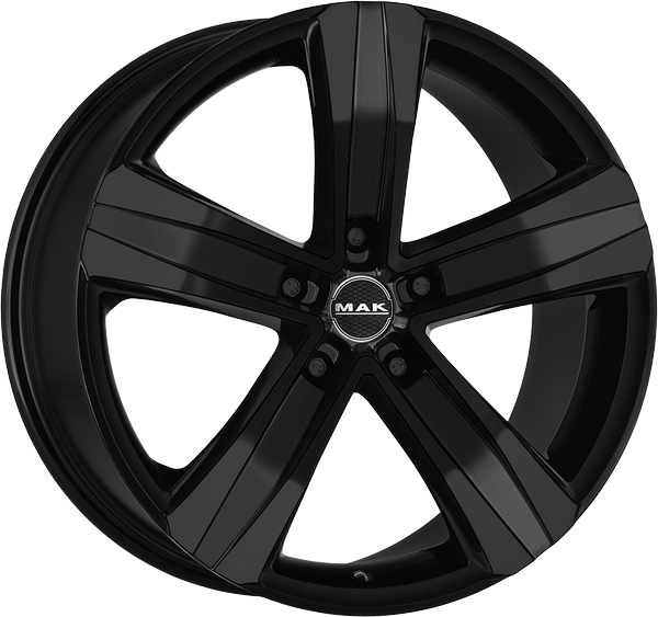 4 LLANTAS MAK STONE 5 EN 18 PULGADAS CON ACABADO GLOSS BLACK