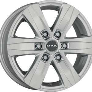4 LLANTAS MAK STONE 6 EN 20 PULGADAS CON ACABADO SILVER