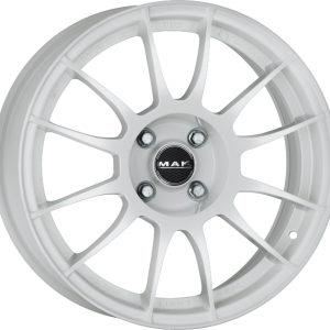 4 LLANTAS MAK XLR EN 18 PULGADAS CON ACABADO GLOSS WHITE