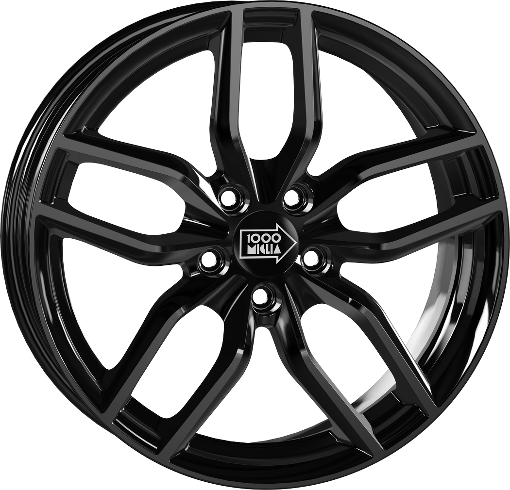 4 LLANTAS MILLE MIGLIA MM039 EN 17 PULGADAS CON ACABADO GLOSS BLACK