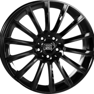 4 LLANTAS MILLE MIGLIA MM047 EN 17 PULGADAS CON ACABADO GLOSS BLACK