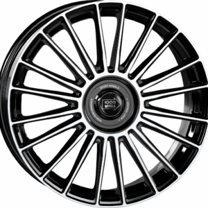 4 LLANTAS MILLE MIGLIA MM1022 EN 18 PULGADAS CON ACABADO GLOSS BLACK POLISHED