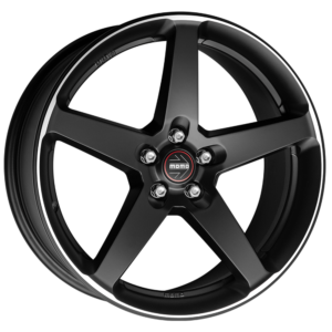 4 LLANTAS MOMO FIVE EN 17 PULGADAS CON ACABADO MATT BLACK POLISHED