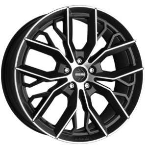 4 LLANTAS MOMO MASSIMO EN 17 PULGADAS CON ACABADO MATT BLACK POLISHED