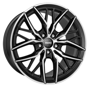 4 LLANTAS MOMO SPIDER EN 20 PULGADAS CON ACABADO MATT BLACK POLISHED
