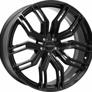 4 LLANTAS ROMAC CATALINA EN 22 PULGADAS CON ACABADO GLOSS BLACK
