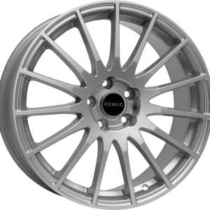 4 LLANTAS ROMAC PULSE EN 15 PULGADAS CON ACABADO SILVER
