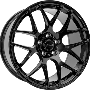 4 LLANTAS ROMAC RADIUM EN 17 PULGADAS CON ACABADO GLOSS BLACK