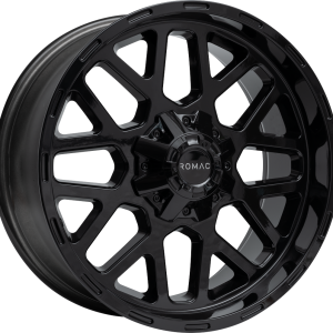 4 LLANTAS ROMAC UTAH EN 20 PULGADAS CON ACABADO GLOSS BLACK