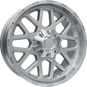 4 LLANTAS ROMAC UTAH EN 20 PULGADAS CON ACABADO HYPER SILVER