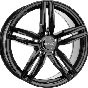 4 LLANTAS ROMAC VENOM EN 17 PULGADAS CON ACABADO GLOSS BLACK
