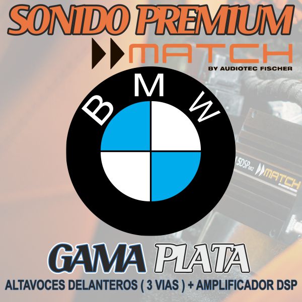 KIT DE SONIDO PREMIUM MATCH BMW GAMA PLATA