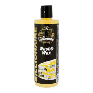 Billionaire Wash & Wax Champú con Cera para Coche Altamente Concentrado con PH Neutro y Carnauba Limpia en Profundidad Abrillanta y Protege la Pintura Aroma a Banana 500ml