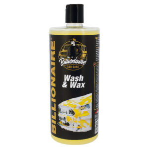 Billionaire Wash & Wax Champú con Cera para Coche Altamente Concentrado con PH Neutro y Carnauba Limpia en Profundidad Abrillanta y Protege la Pintura Aroma a Banana 1L