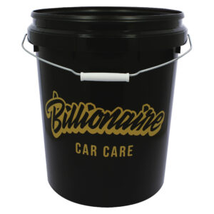 Cubo de Lavado de Coche 20 Litros Billionaire Bucket Black Ideal para Limpieza de Vehículo Exterior a Mano Color Negro