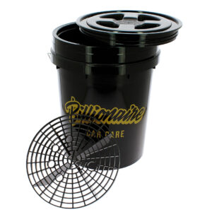 Kit Limpieza para el Lavado Coche Kit Billionaire Cubo Tapa y Rejilla Ideal para Limpieza a Mano del Vehículo Imprescindible para Detailing Coche