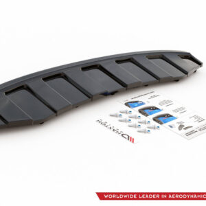 DIFUSOR TRASERO AUDI A6 C7 S-LINE  EXHAUST 2x1 (CON BARRAS VERTICALES)