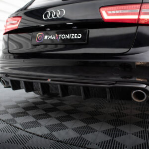 DIFUSOR TRASERO Audi A6  C7 ( Versión con escapes individuales en ambos lados)