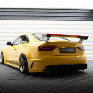 Carbon Spoiler With External Brackets Uprights + LED Audi A5 Coupe 8T