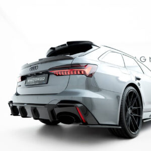 Prepreg Carbon Fiber DIFUSOR TRASERO Audi RS6 C8 (Versión sin gancho de remolque)