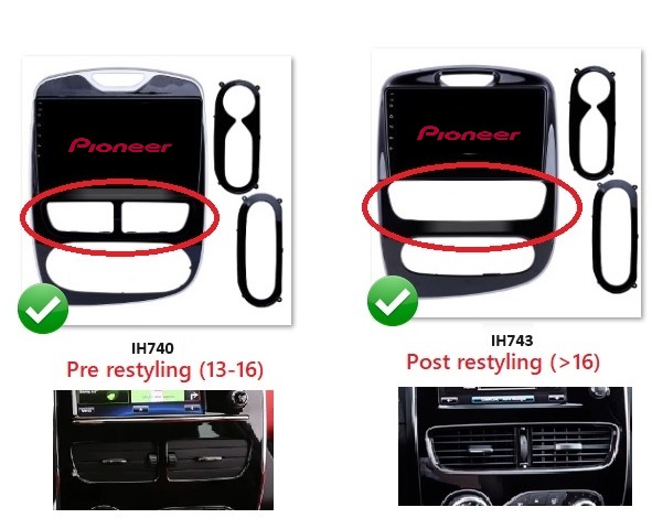 Pioneer SPH-PF97BT 9´´ Renault Clio IV 12-15. Apple CarPlay®, Android Auto™ ambos inalámbrico y cable. - Imagen 2