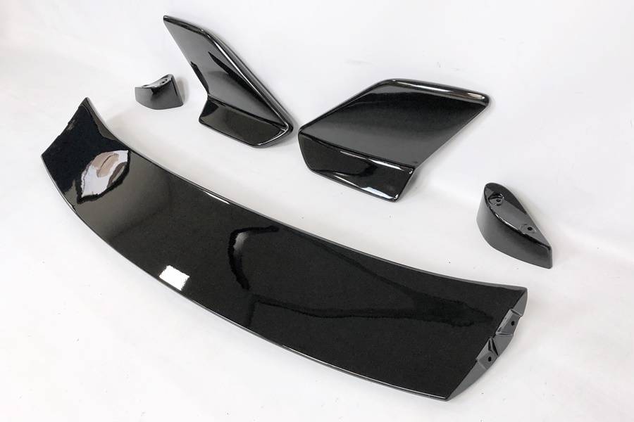 Alerón Honda Civic 2020 look Type R Negro brillante - Imagen 3