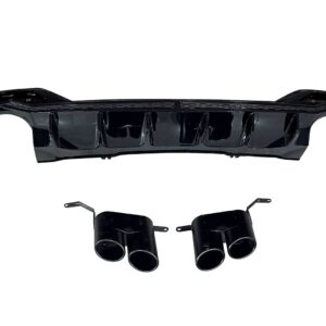 Difusor Trasero Audi A4 2020+ Look RS4 Black